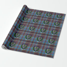 Anderson Scottish Clan Tartan and Crest ラッピングペーパー
