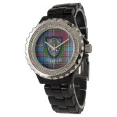 Anderson Scottish Clan Tartan and Crest 腕時計 (アングル)