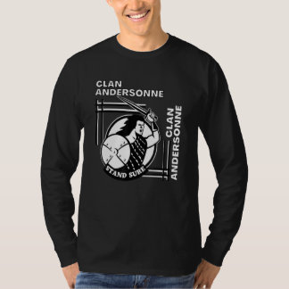 Andersonne Clan Gaelic Motto Swordsman Tシャツ