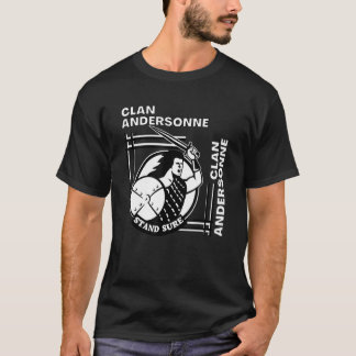 Andersonne Clan Gaelic Motto Swordsman Tシャツ