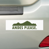 Andes Please バンパーステッカー (車上)