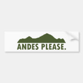 Andes Please バンパーステッカー (正面)