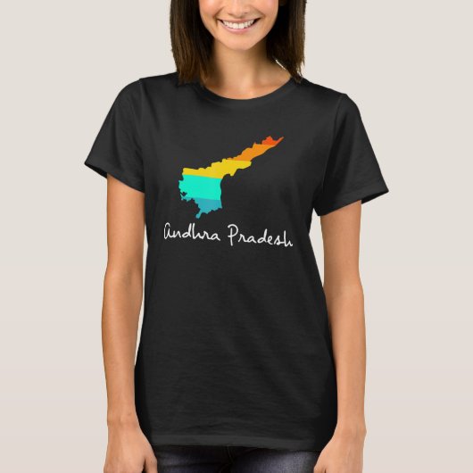 Andhra Pradesh、オリジン誇りを持ったApparのインディアン州 Tシャツ (正面)
