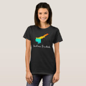 Andhra Pradesh、オリジン誇りを持ったApparのインディアン州 Tシャツ (正面フル)