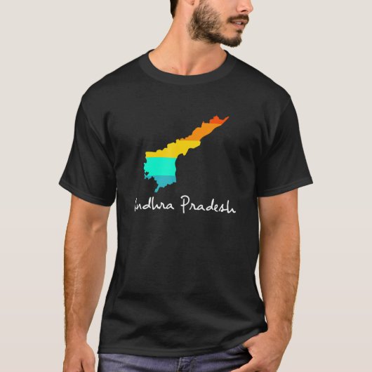 Andhra Pradesh、オリジン誇りを持ったApparのインディアン州 Tシャツ (正面)