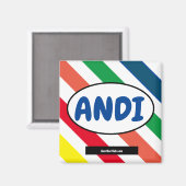 ANDIカラー磁石 マグネット (正面/裏面)