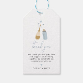 ANDIダスティブルーポップピンボトル男の赤ちゃん ギフトタグ