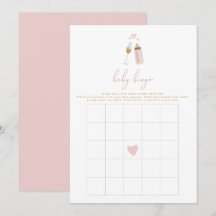 ANDIピンクポップピンのボトルベビーシャワービンゴゲーム