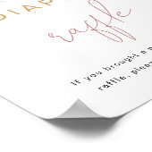 ANDIピンクポップピンボトルベビーおむつラッフルゲーム ポスター (角)