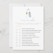 ANDIブルーポップピンのボトルのベビーゲーム 招待状 (正面)