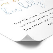 ANDIブルーポップピンのボトル彼女の腹の大きさ ポスター (角)