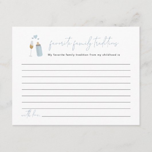 ANDIブルーポップピンボトルファミリートラディショナルエンクロス エンクロージャーカード (正面)