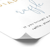 ANDIブルーポップピンボトルベビーおむつラッフルゲーム ポスター (角)