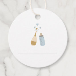 ANDIブルーポップピンボトルモモモザバージュースラベル フェイバータグ