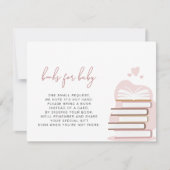 ANDI埃っぽいバラ赤面ピンクブックスベビーカード 招待状 (正面)