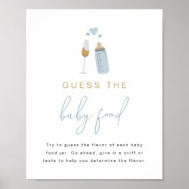 ANDI Blue Poppinのボトルがベビーフードゲームを推測 ポスター