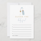 ANDI Blue Poppinのボトルがベビーフードゲームを推測 招待状 (正面)