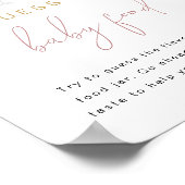 ANDI Pink Poppinのボトルがベビーフードゲームを推測 ポスター (角)