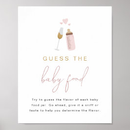 ANDI Pink Poppinのボトルがベビーフードゲームを推測 ポスター