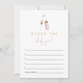 ANDI Pink Poppinのボトルがベビーフードゲームを推測 招待状 (正面)