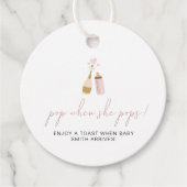 ANDI Poppinボトルがポップ・アートのシャワーを浴びる際にポップがピンク フェイバータグ (正面)