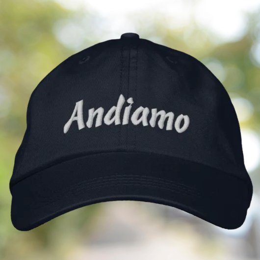Andiamo Embroidered Hat 刺繍入りキャップ