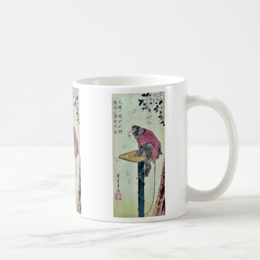 Ando、Hiroshigeによって桜でまねて下さい コーヒーマグカップ (右)