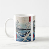 Ando、Hiroshige著Satta駿河国の海 コーヒーマグカップ (左)
