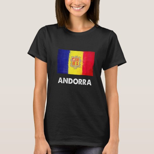 Andorra Flag  Andorran  1 Tシャツ (正面)