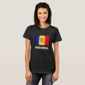 Andorra Flag  Andorran  1 Tシャツ (正面フル)