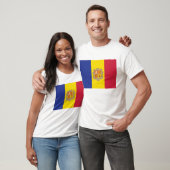 Andorra Flag T-Shirt, Patriotic T-Shirts, Tシャツ (ユニセックス)