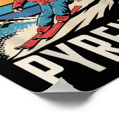 Andorra Pyrenees Ski Resort, Fun Alpine Skiing  ポスター (角)