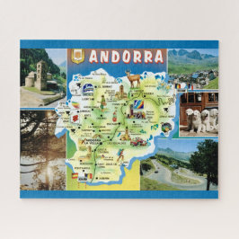 Andorra Vintage Map  ジグソーパズル