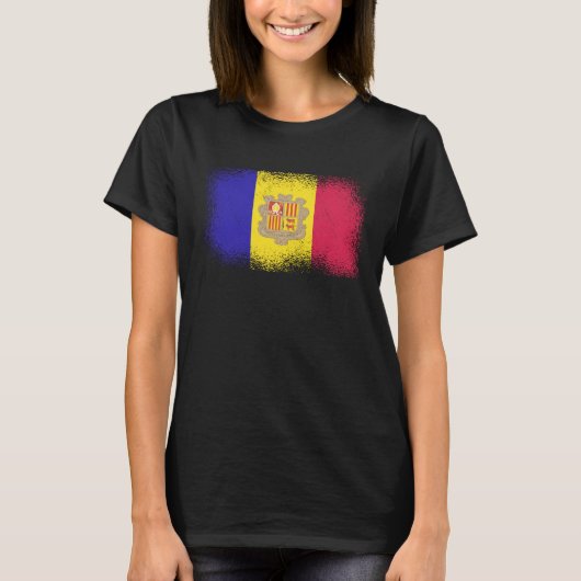 Andorran Flag Andorra 1 Tシャツ (正面)