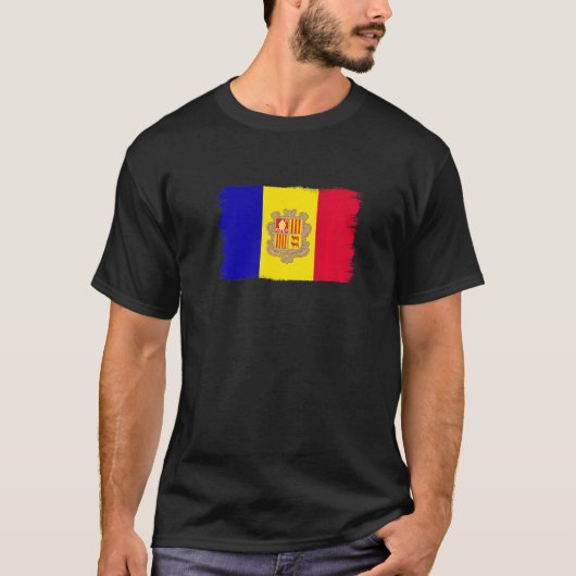 Andorran Flag Andorra Tシャツ (正面)