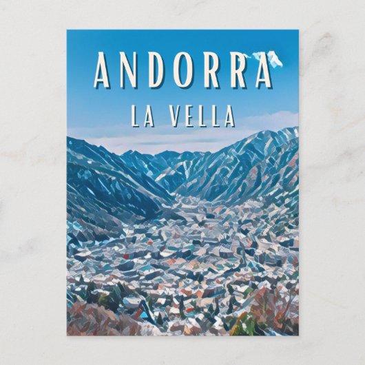 Andorre-la-Vieille, ville de la nature ポストカード (正面)
