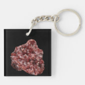 Andradite GarnetとCalciteクラスター キーホルダー (裏面)