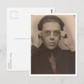 Andre Breton、ライター ポストカード (正面/裏面)