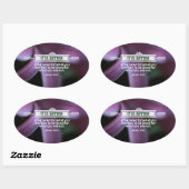 Andre Gide Inspirational Quote 「What you are」 楕円形シール (シート)