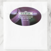 Andre Gide Inspirational Quote 「What you are」 楕円形シール (バッグ)