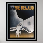 Andre Renaud Dual Pianos Deco Poster  16 x 20 ポスター (正面)