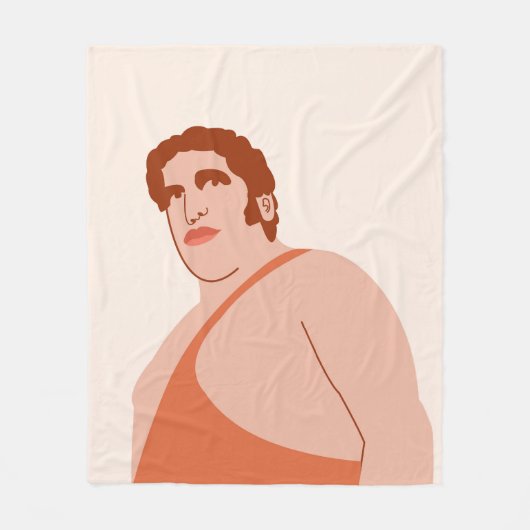 Andre the Giant フリースブランケット (正面)