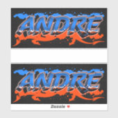 Andre Vorname Name Graffiti Aufkleber Sticker シール (シート)