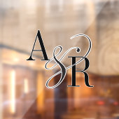 ANDREAミニマモダンリスト・ラージ結婚・モノグラム ウィンドウサイン (シート2)