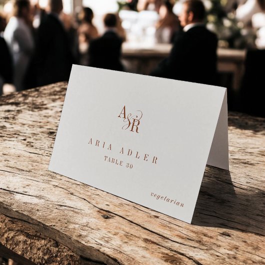 ANDREA ボヘミアン・クリーム色のモダンな結婚式の席札 テーブルナンバー