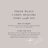 ANDREA Terracotta Boho Minimal Wedding Place Cards テーブルナンバー