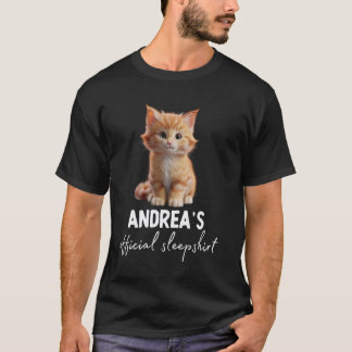 ANDREA'S オフィシャル キャット スリープ パジャマ Tシャツ