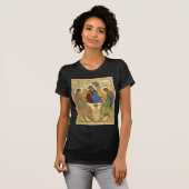 Andrei Rublevの画像的な三位一体の天使のアブラハムの聖書 Tシャツ (正面フル)