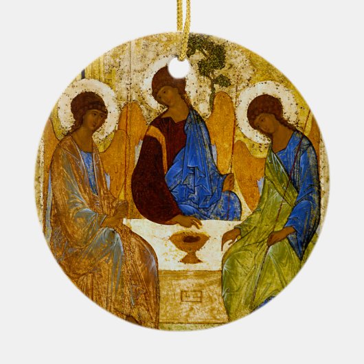 Andrei Rublev , “ Holy Trinity ” セラミックオーナメント (正面)