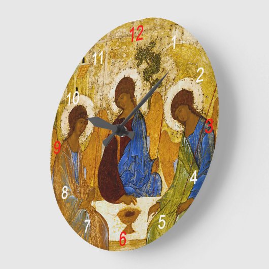 Andrei Rublev , “ Holy Trinity ” ラージ壁時計 (傾斜)